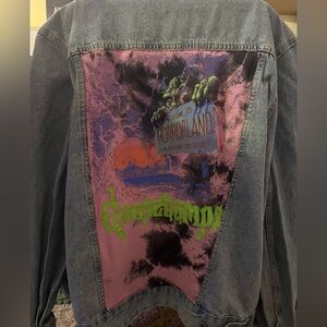 Goosebumps Denim Jacket with Horrorland Design
